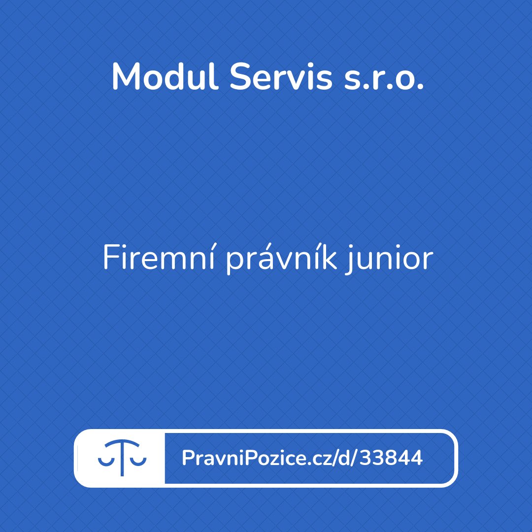 Firemní právník junior - Firemní právník junior | PrávníPozice.cz